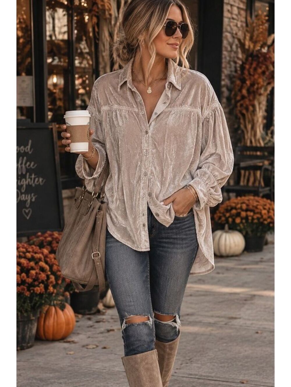 Free People We The Free La Luna Velvet Blouse Harvest Moon XS NWT $148